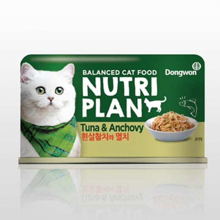 고양이 장건강 캔간식 참치 멸치 160g 1P 통조림 영양