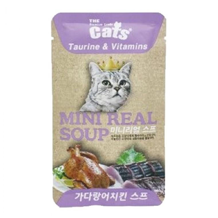 고양이 더캣츠 미니리얼 가다랑어치킨 40g 1P 습식