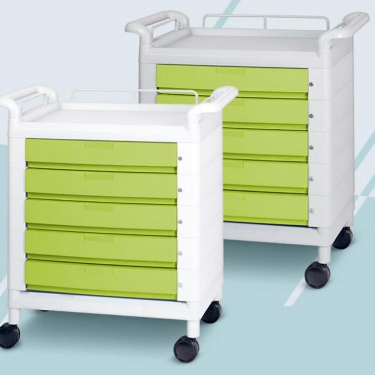 CART-205DC-이동식 응급카트 서랍잠금카트