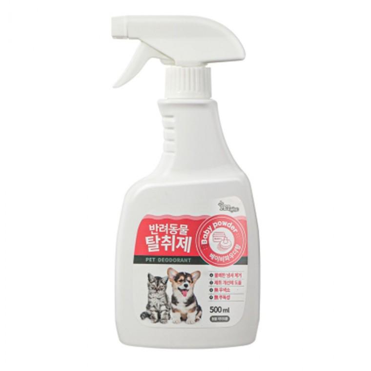 강아지 냄새 탈취제 베이비파우더향 500ml 1P 실내