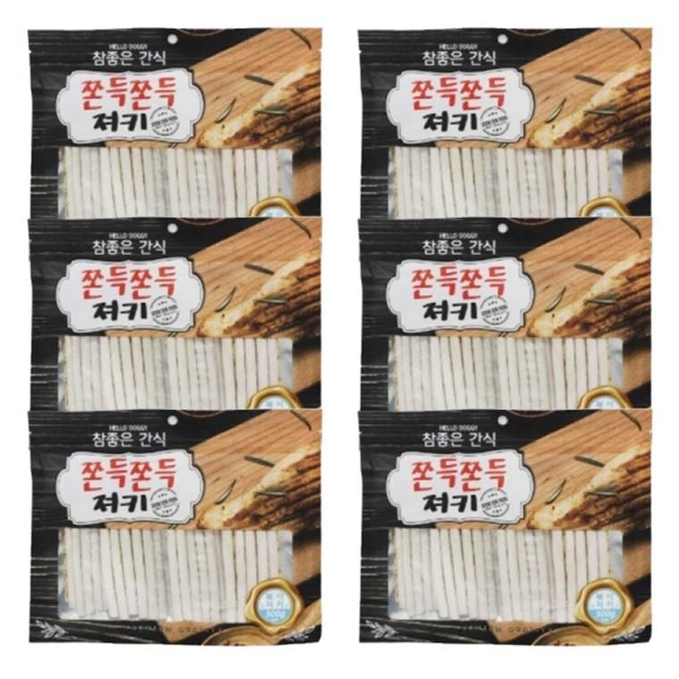 강아지 참좋은 쫀득 북어 져키 300g 6P 육포 간식