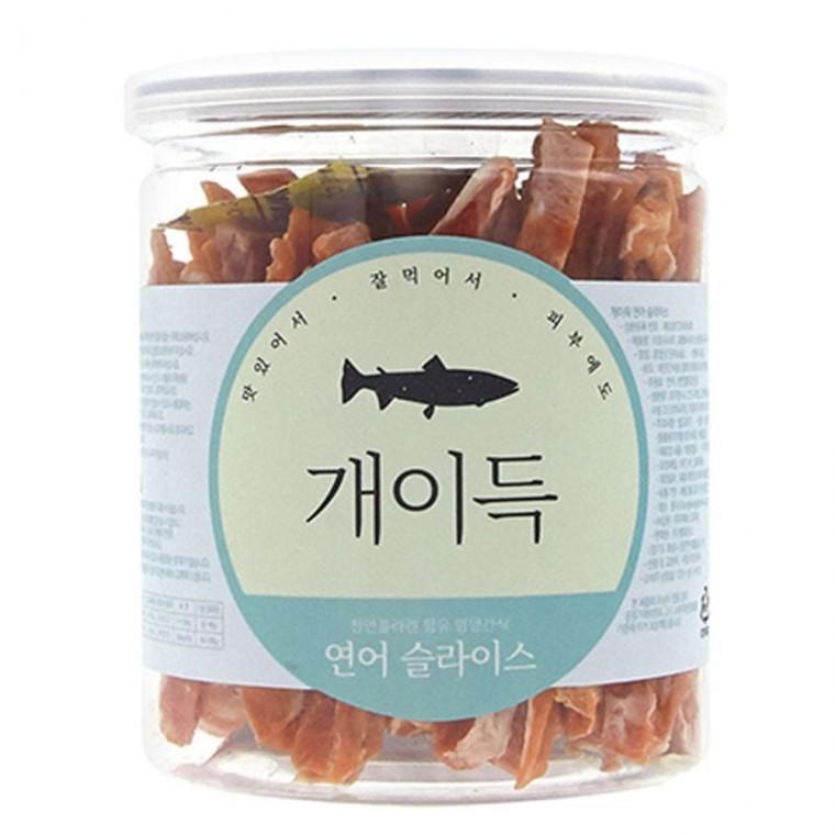 강아지 간식 연어 슬라이스 200g 애견 반려견 영양