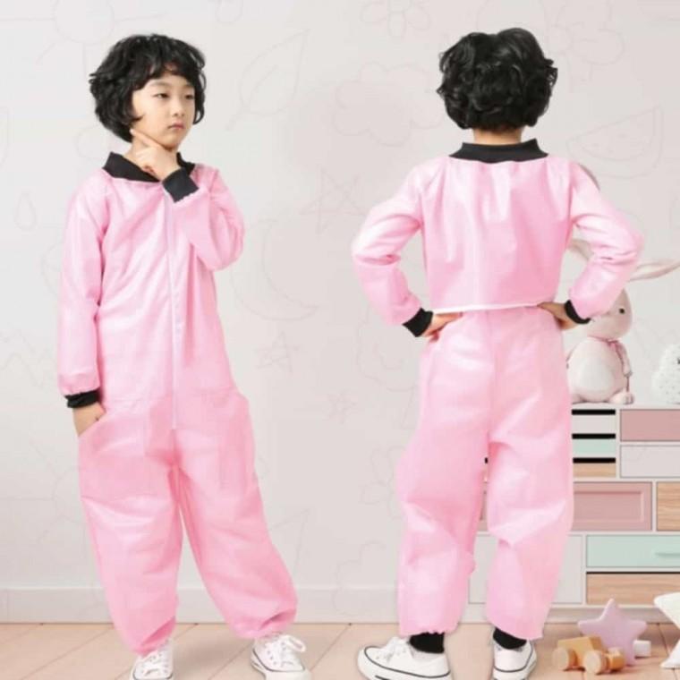 어린이실험복 시보리 일체형 미술가운 S