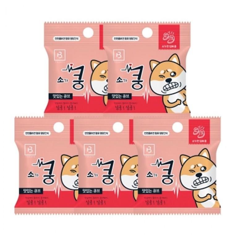 강아지 줄줄이 소고기 5개입 훈련 노즈워크 간식