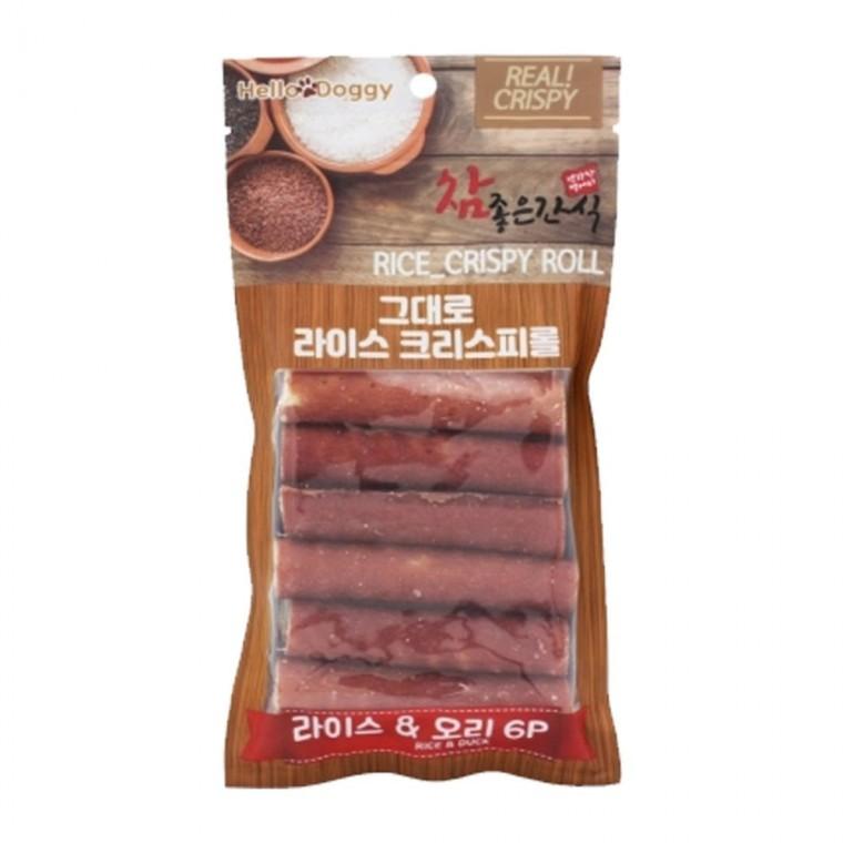 강아지 참좋은 크리스피롤 오리 6개입 1P 애견 간식