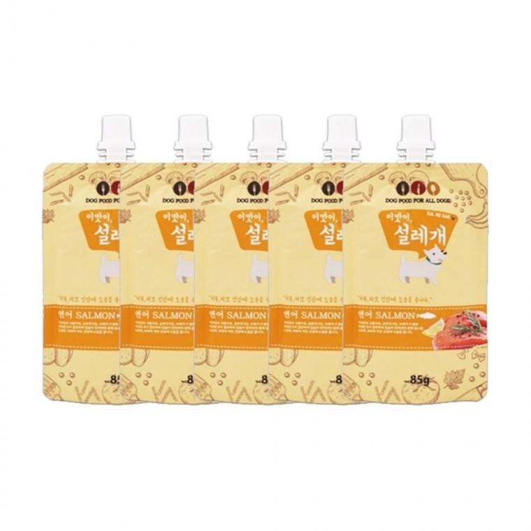 강아지 연어 피부건강 85g 5P 애견 기능성 영양 간식