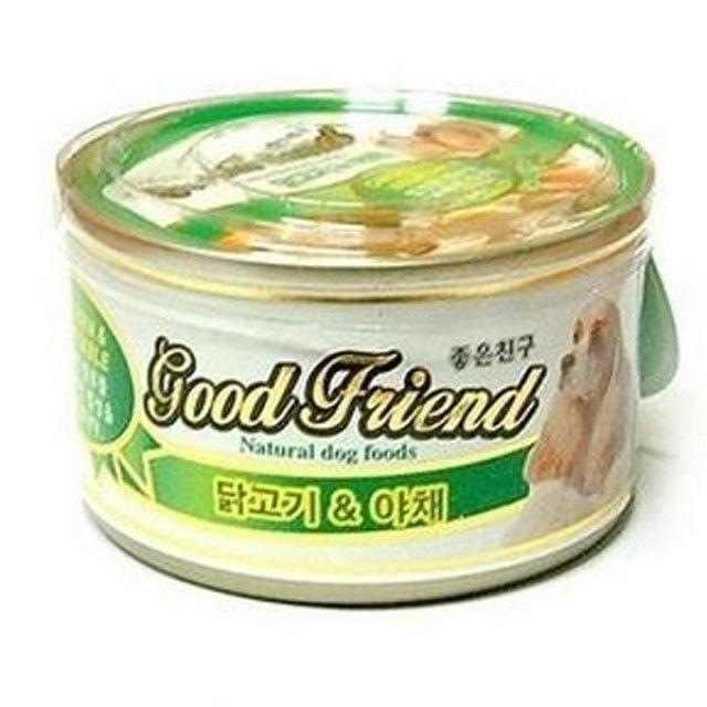 강아지용 통조림캔 good 야채N닭고기 100g 3개 애견통조림 강아지캔 애견캔