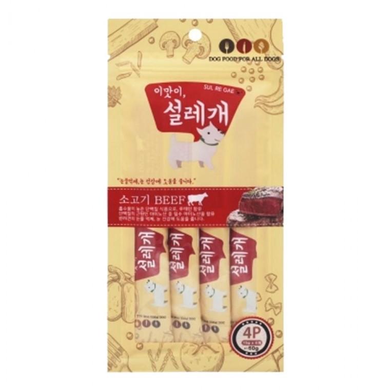 강아지 소고기 눈건강 15g 4개입 1P 기능성 영양 간식