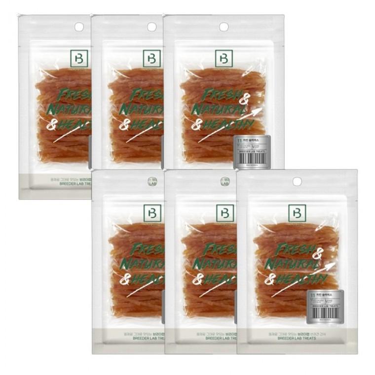 강아지 육포 간식 치킨 슬라이스 180g 6P 영양 져키