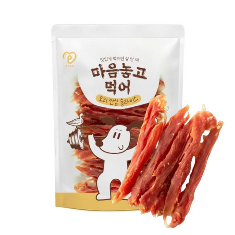 강아지 마음놓고 육포 오리 안심슬라이스 1kg 1P 간식