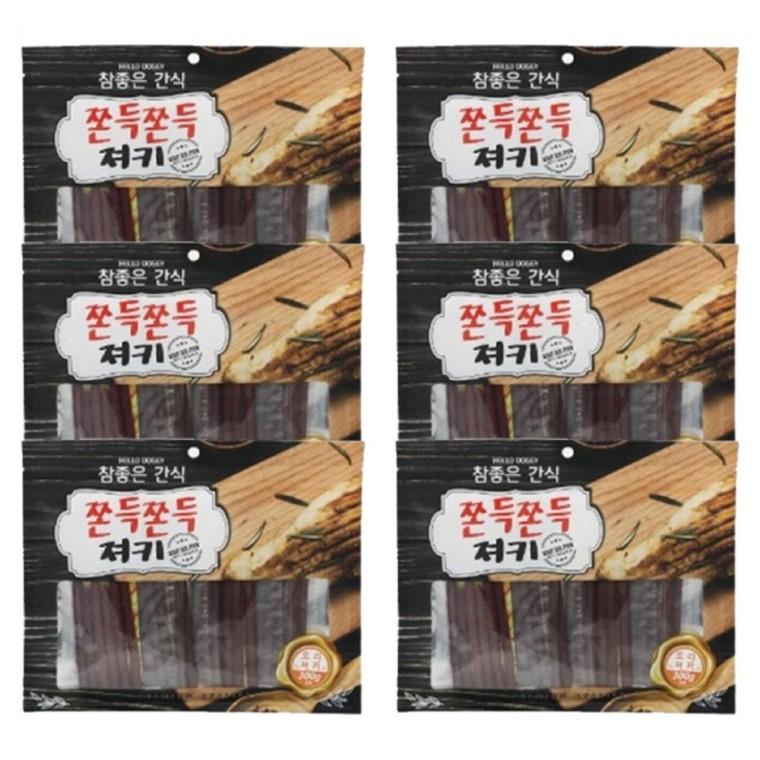 강아지 참좋은 쫀득 오리 져키 300g 6P 반려견 간식