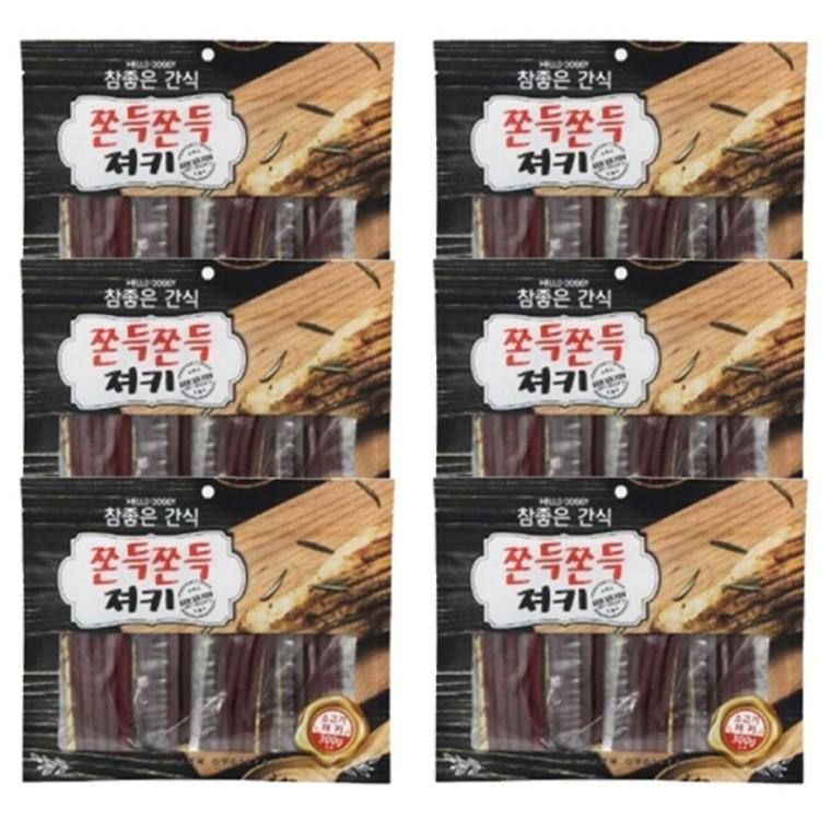 강아지 참좋은 쫀득 소고기 져키 300g 6P 반려견 간식
