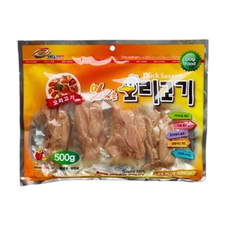 강아지 그대로 육포 오리 고기 500g 1P 져키 간식