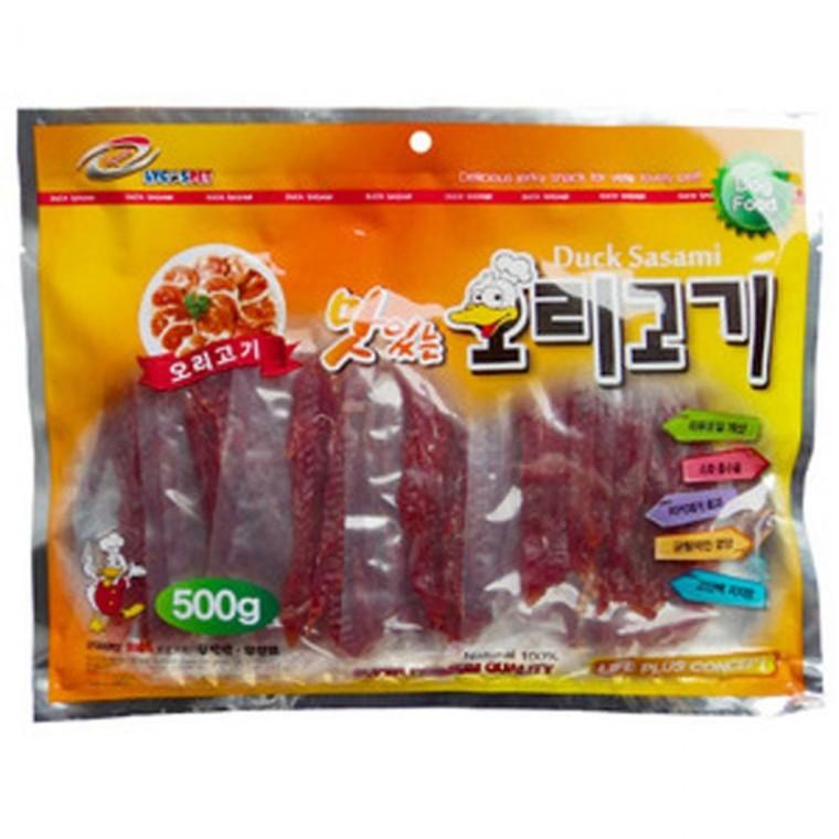 강아지 간식 오리 슬라이스 500g 반려견 애견 육포
