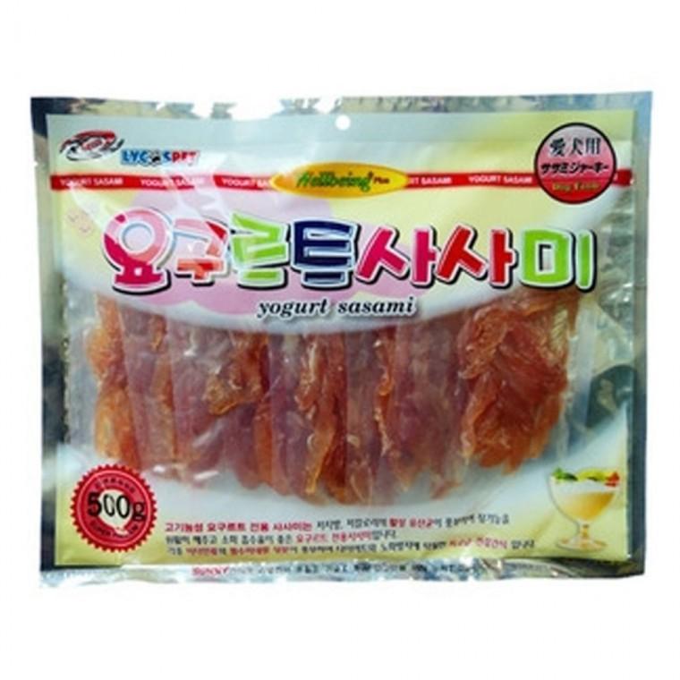 강아지 요구르트 사사미 500g 1P 애견 육포 간식