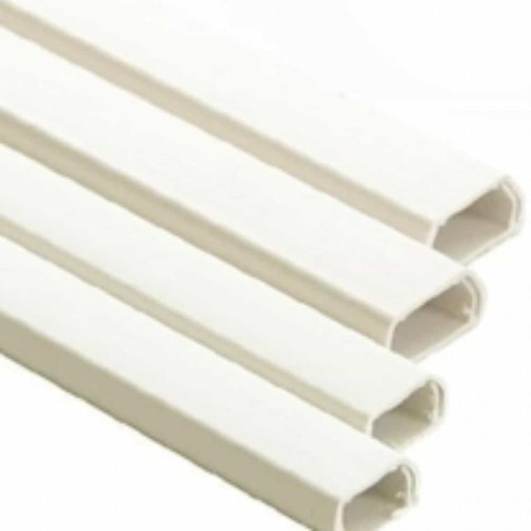 케이블커버 전선보호관 PVC 아이보리 12mm 2P 케이블몰딩