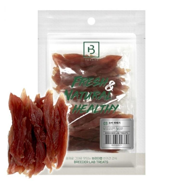 강아지 부드러운 육포 오리 꽈배기 180g 1P 져키 간식
