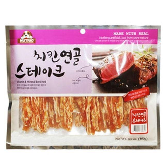 강아지 간식 치킨 연골 스테이크 400g 1P 반려견 영양