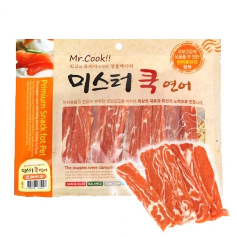 강아지 영양 육포 연어 스테이크 300g 1P 져키 스낵