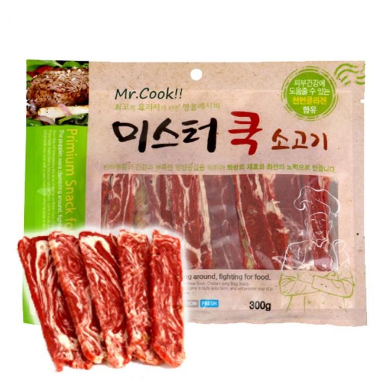 강아지 영양 육포 소고기 스테이크 300g 1P 져키 스낵