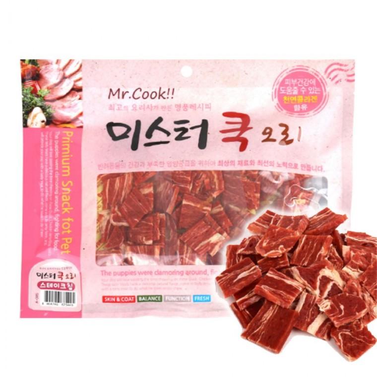 강아지 영양 육포 오리 스테이크칩 300g 1P 져키 스낵