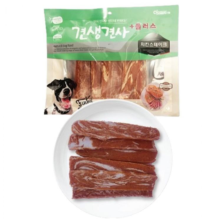 강아지 저지방 육포 치킨 스테이크 300g 1P 져키 영양