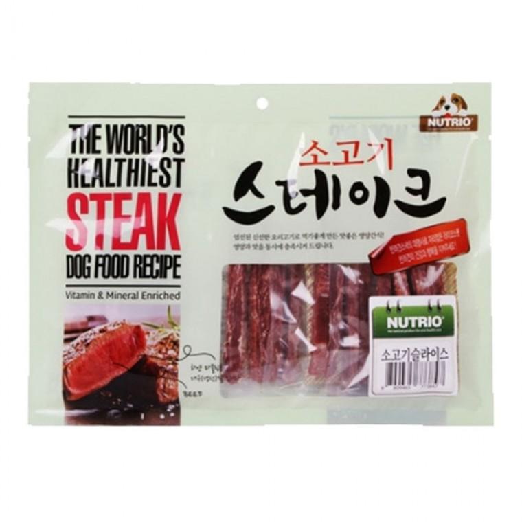 강아지 소고기 스테이스 슬라이스 300g 1P 애견 간식