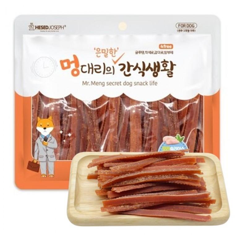 강아지 오리 슬라이스 져키 300g 1P 고단백 영양 육포