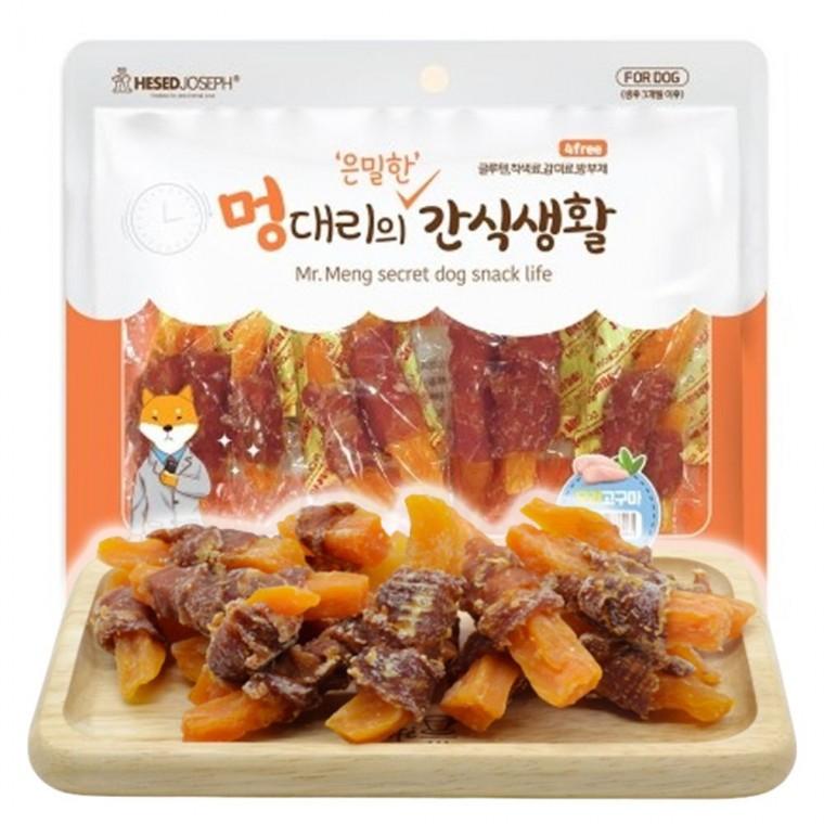강아지 오리 고구마말이 300g 1P 고단백 영양 육포