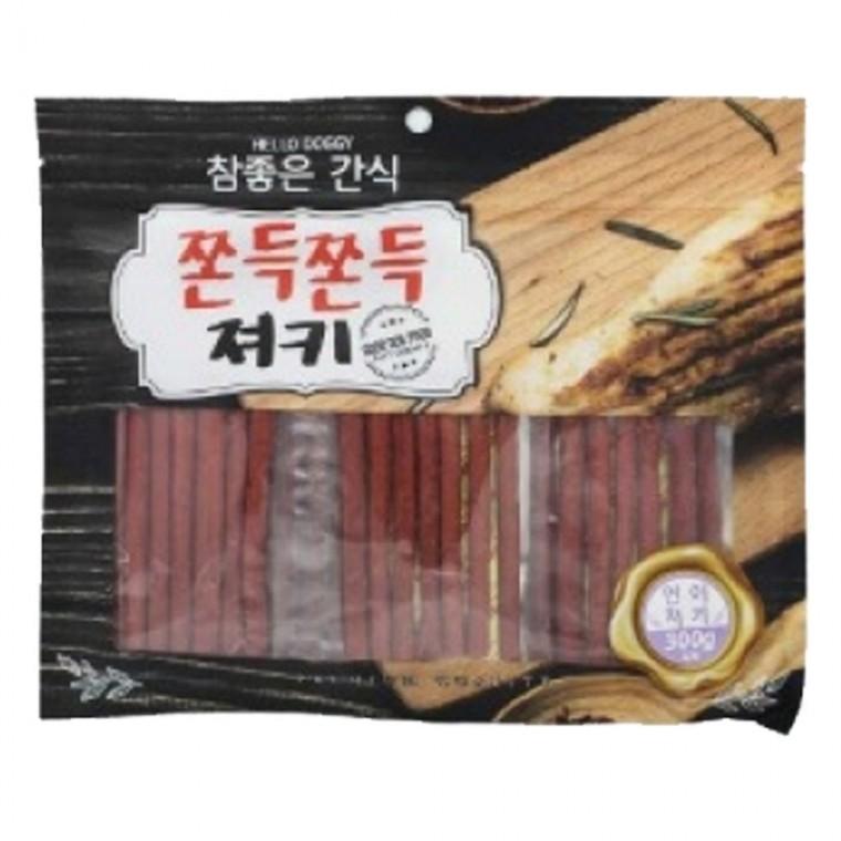 강아지 참좋은 쫀득 연어 져키 300g 반려견 육포 간식