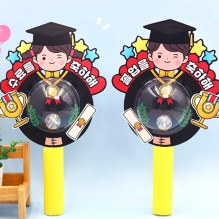 미술수업재료 졸업 LED 응원봉 만들기 4인용