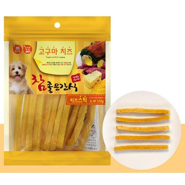 강아지 치즈 고구마말이 스틱 120g 1P 영양 져키 간식