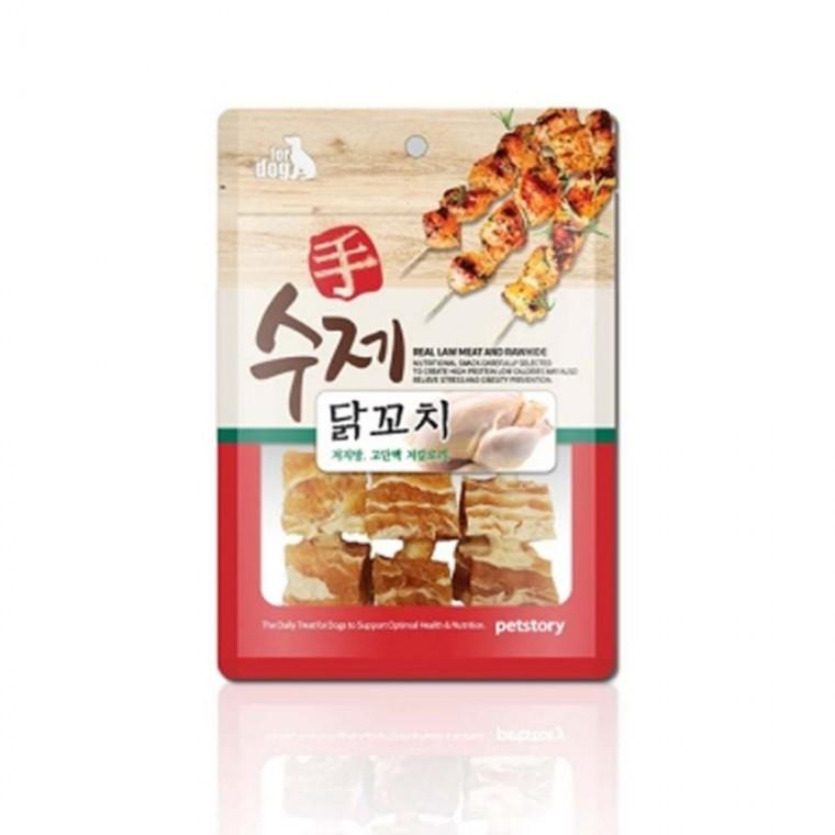 강아지 간식 닭꼬치 90g 1P 오래먹는 치킨 고기 개껌