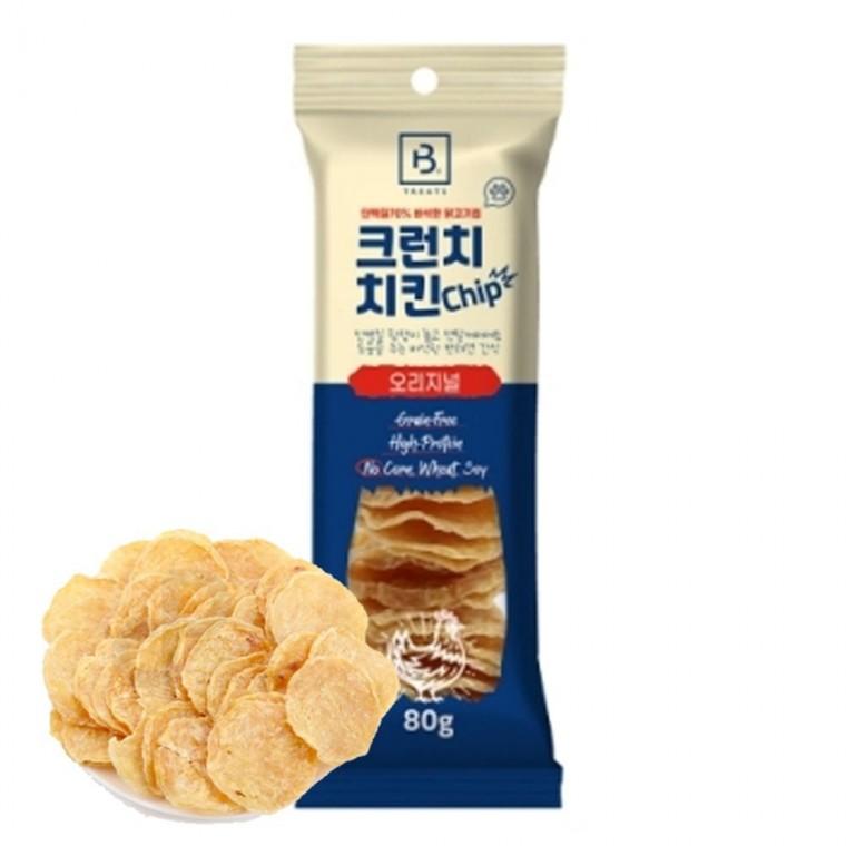 강아지 크런치 단백질 비스켓 오리지널 80g 1P 치킨칩