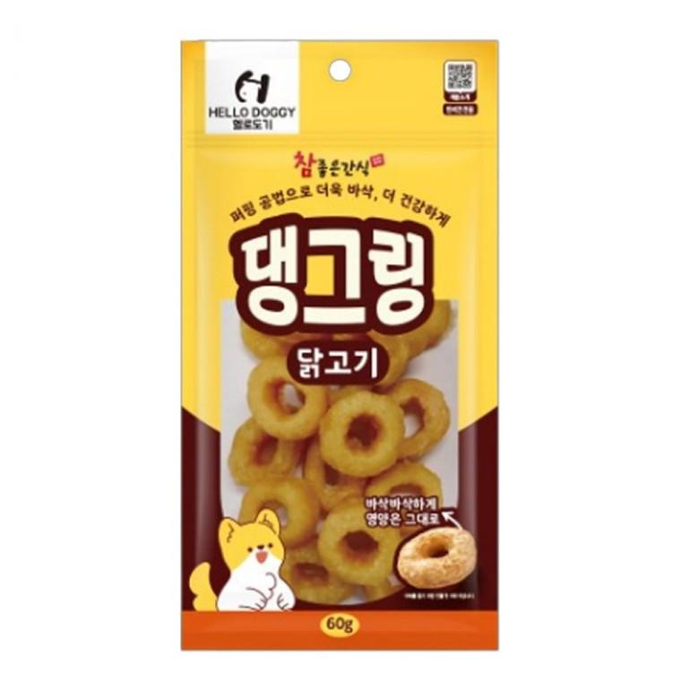 강아지 댕그링 도넛 간식 닭고기 60g 1P 바삭 비스킷