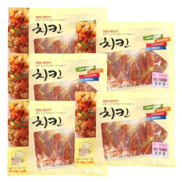강아지 영양 간식 미니 닭갈비 400g 5P 치킨 개껌