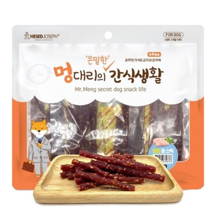 강아지 고단백 육포 오리 쌀스틱 300g 1P 져키 영양