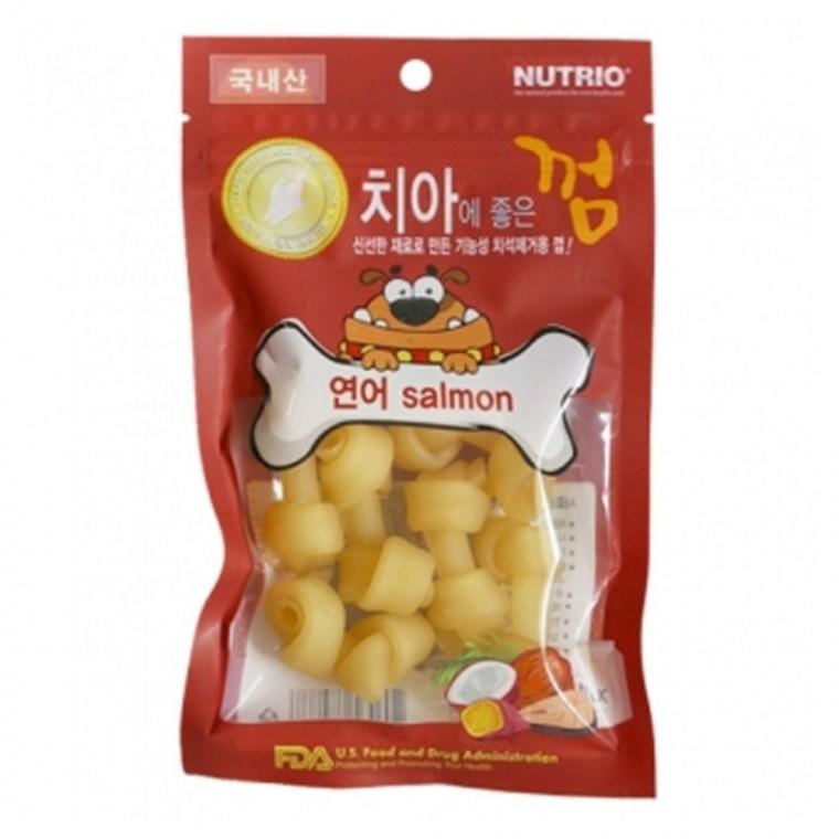 강아지 치석껌 연어 80g 1P 반려견 치석관리 간식