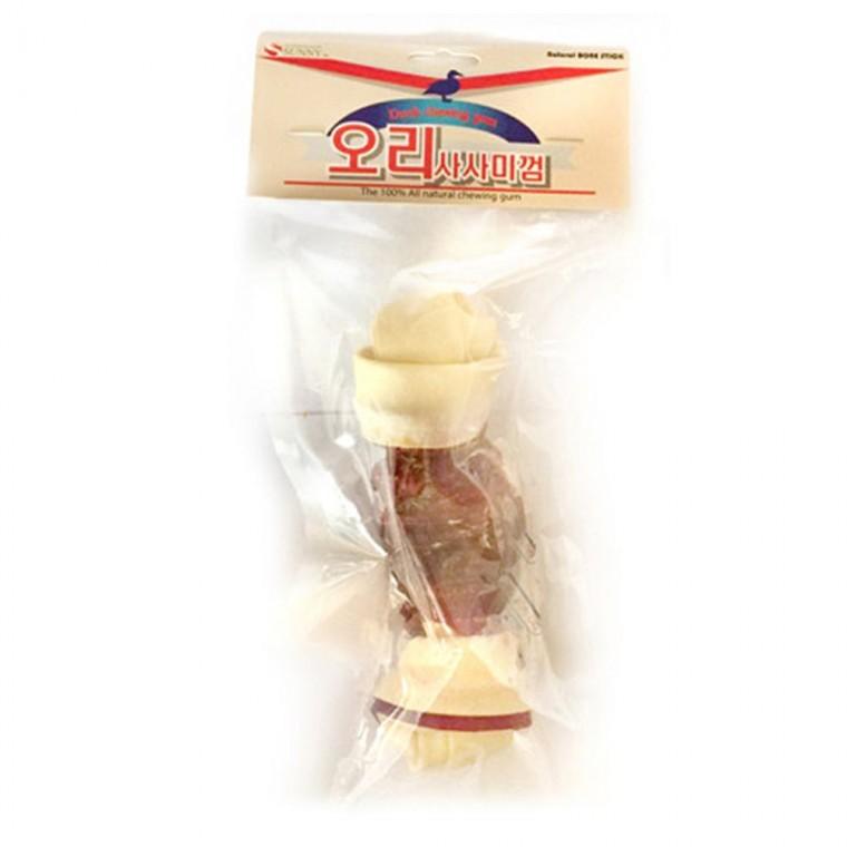 강아지 소가죽 저지방 오리껌 7인치 1P 치석관리 개껌