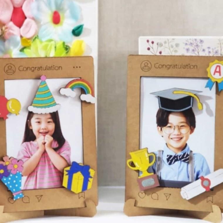 액자만들기키트 우든페이퍼 축하 액자 만들기 1인용