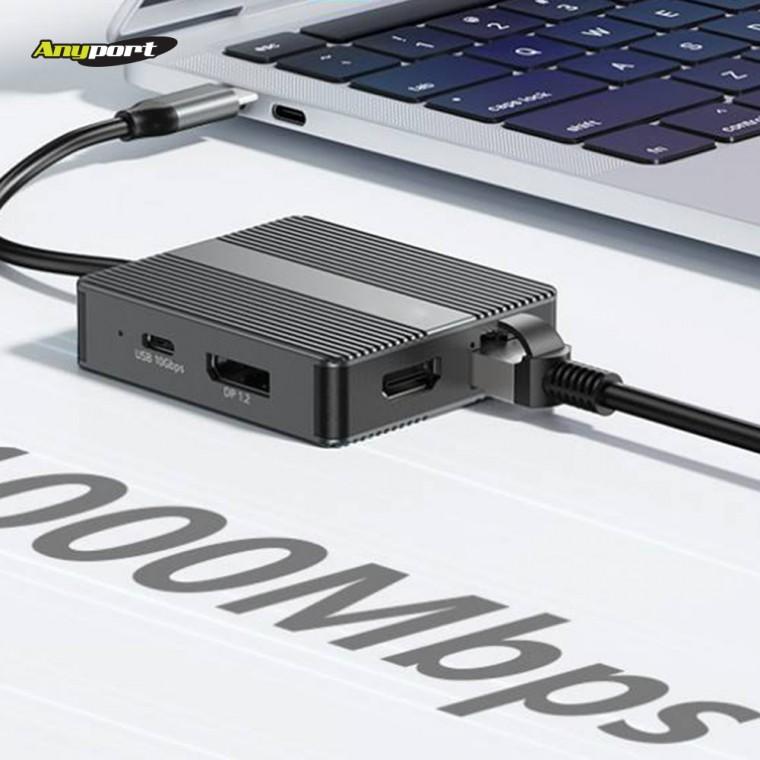 [애니포트]Type C타입허브 TC71DH10G USB 3.2 10G 모니터듀얼확장HDMI DP