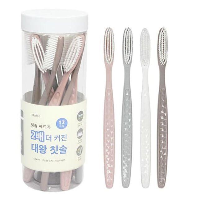 칫솔 양치 브러쉬 치석 플라그 제거 대왕솔 12개입