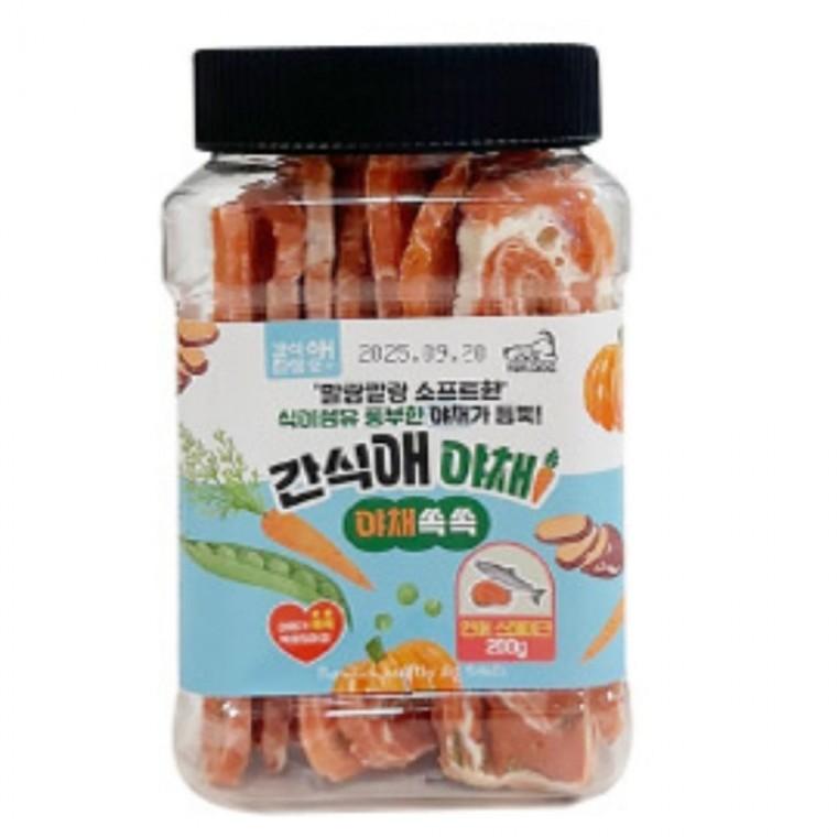 간식애야채 강아지간식 애견 간식 연어 스테이크 200g