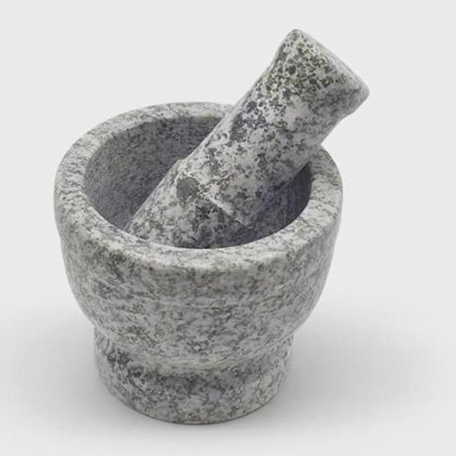 자연석 절구 세트 깨갈이 마늘 이유식 절구통 12cm