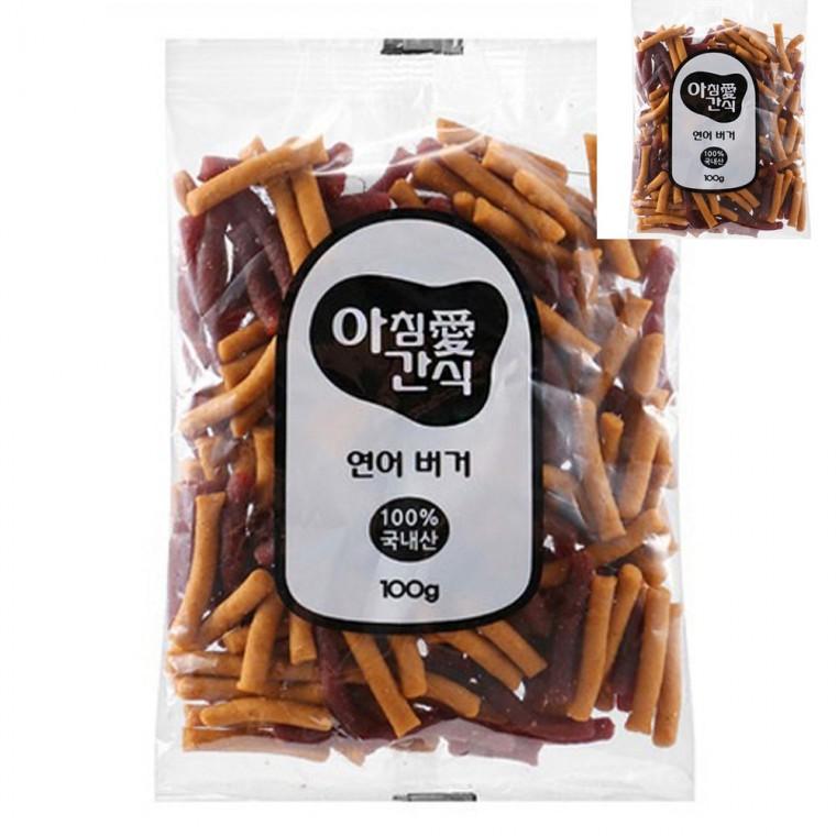 연어버거 100g 애견영양간식 강아지산책간식 강아지연어간식
