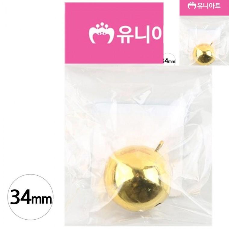 미니방울 34mm 금색 비즈공예부자재 악세서리부자재 키링부자재방울