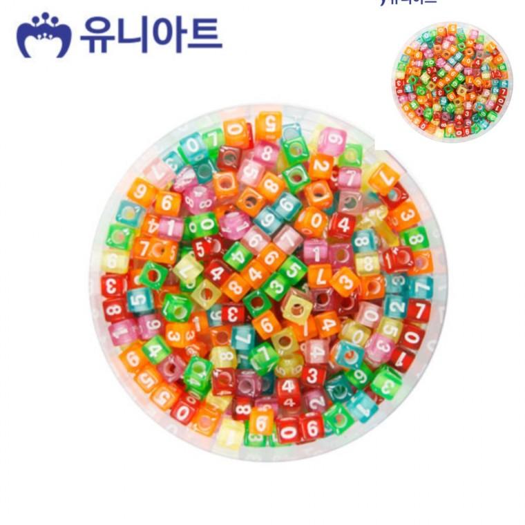 모양비즈 58번 투명 비즈숫자 미술교육 아동미술만들기 미술놀이