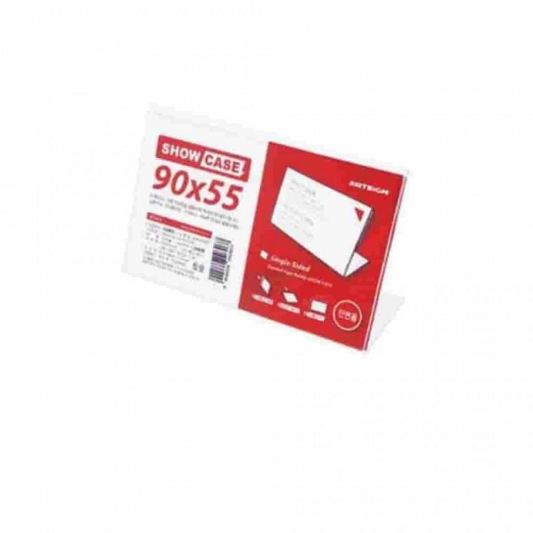 가격표 쇼케이스 3매 90x55mm 아크릴메뉴판 아크릴POP 아크릴POP꽂이 아크릴쇼케이스 테이블메뉴판