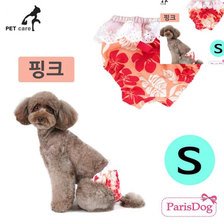 욜로 생리팬티 핑크 S 애견생리팬티 강아지위생팬티 강아지생리팬티