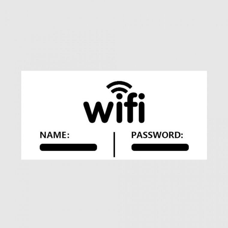 와이파이 단정한 안내판 WIFI 비밀번호 표지판 알림판 팻말